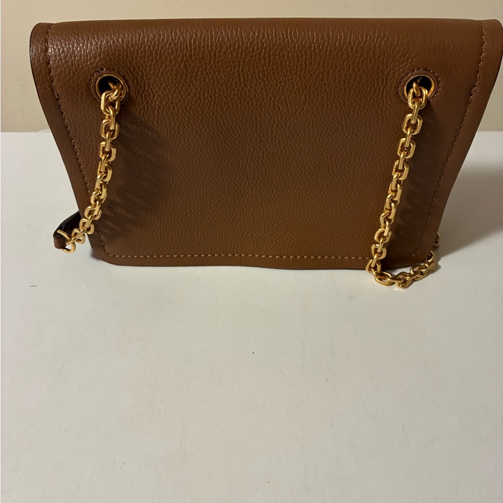 Tory Burch Authentic Carson Tan Convertible Crossbody Bag with Gold Chain - Picture 5 of 7